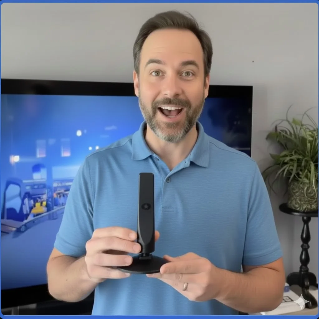 Roger F. with Freeview antenna